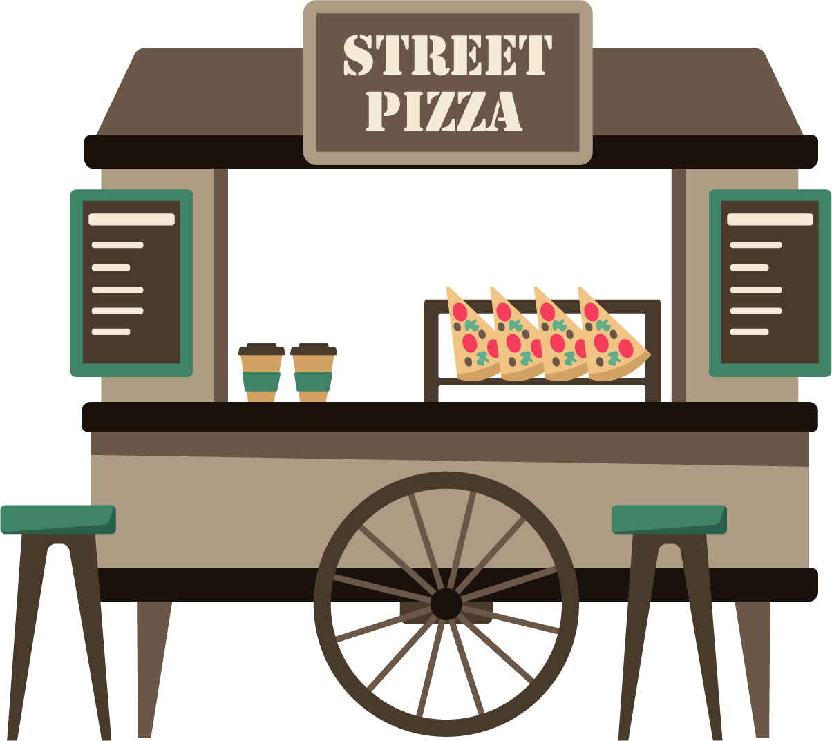Pizza stall